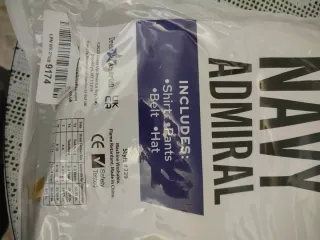 Uniforme de capitán de barco blanco para niños