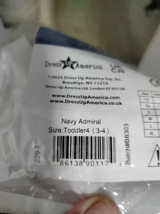 Uniforme de capitán de barco blanco para niños