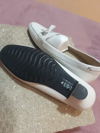 Zapatos Geox Beige/Blanco Mujer