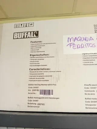 Máquina perritos calientes Buffalo DA567
