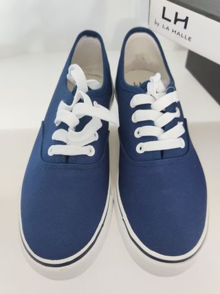 Zapatillas LA HALLE azul marino (estilo Vans)