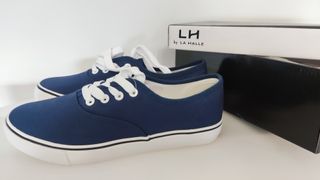 Zapatillas LA HALLE azul marino (estilo Vans)