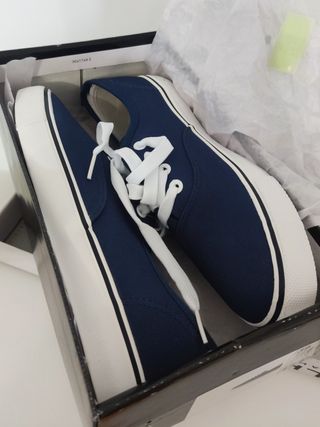 Zapatillas LA HALLE azul marino (estilo Vans)