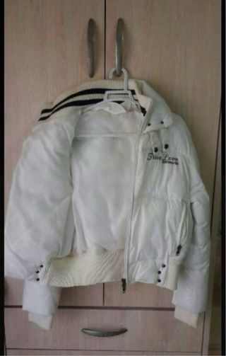 Cazadora acolchada mujer blanca