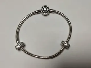 Charm clip Pavé Transparente Pandora