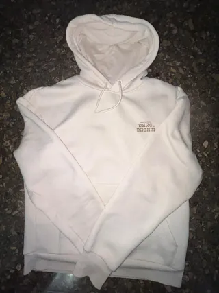 Sudadera blanca con logo