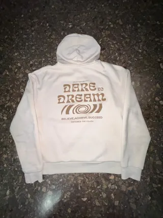 Sudadera blanca con logo