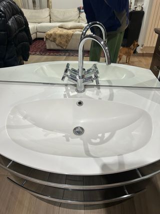 mobile bagno nero lucido