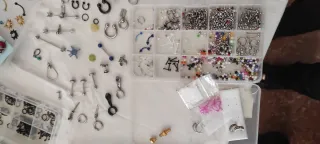 Pendientes y joyería de piercing acero o plata