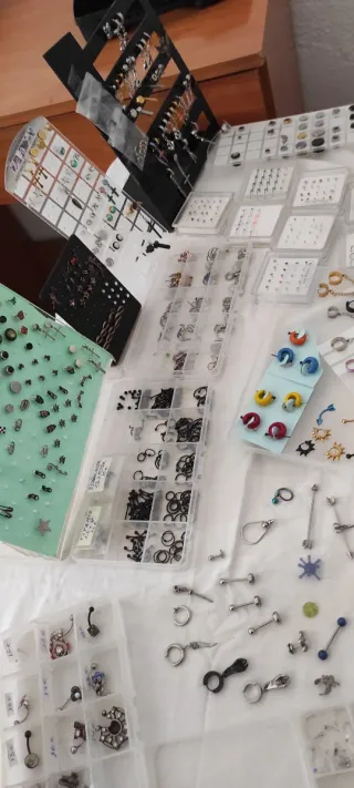 Pendientes y joyería de piercing acero o plata