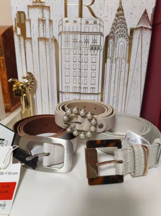 Pack 3 Cinturones Talla Grande,uno de cuero