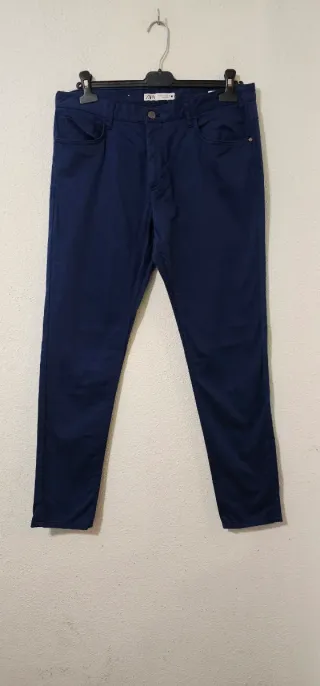 Pantalón Zara Azul hombre