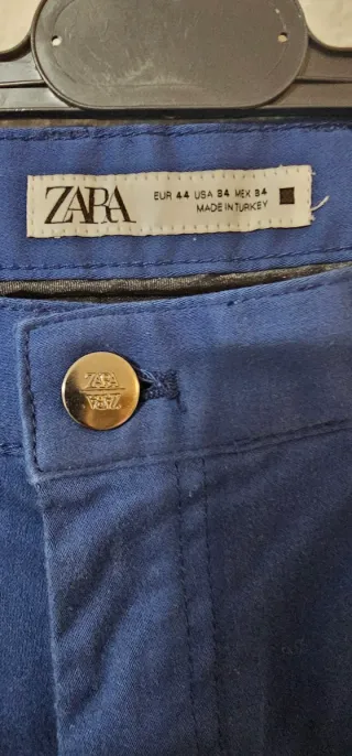 Pantalón Zara Azul hombre
