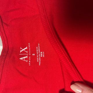 Canotta Armani Exchange Rossa Taglia S