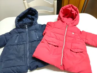 2 Chamarras Invierno Niña Azul y fucsia