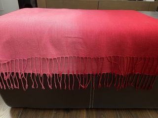 Fular bicolor burdeos y rosa