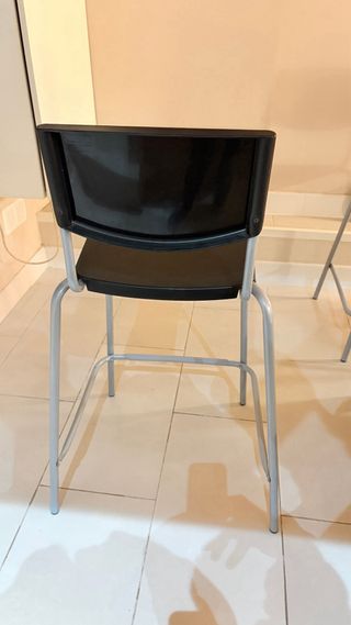 Banquetas altas negras (2 unidades)