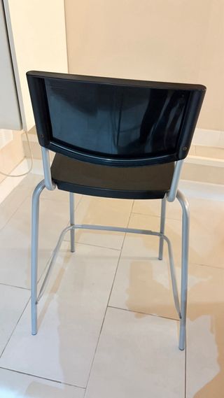 Banquetas altas negras (2 unidades)