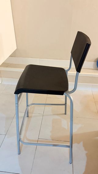 Banquetas altas negras (2 unidades)