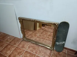 Espejo Marco Dorado Vintage