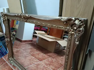 Espejo Marco Dorado Vintage