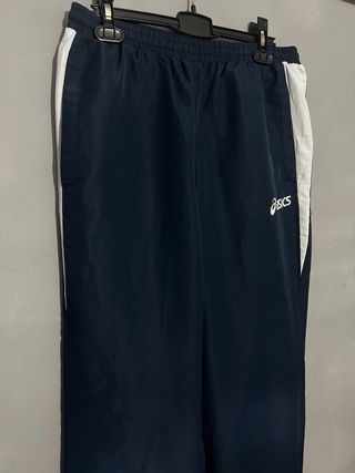 Pantalón deportivo Asics azul y blanco
