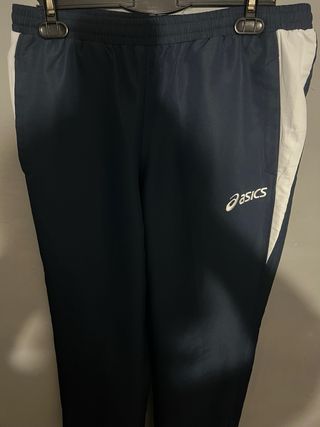 Pantalón deportivo Asics azul y blanco