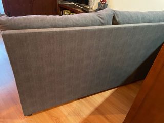 Sofá doble azul oscuro grisáceo