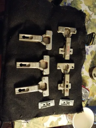 5 Bisagras Cocina Metálicas