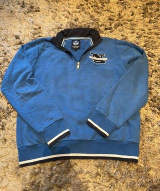 North Sails Sudadera Media Cremallera Azul