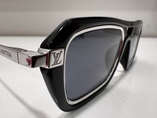 Occhiali da sole Louis Vuitton neri e argento