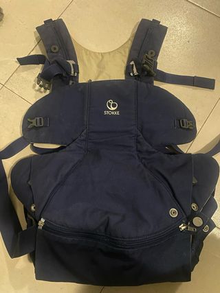 Mochila Porta Bebés Stokke My Carrier Azul Marino