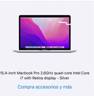 MacBook Pro 15.4 2.6GHz i7 Quad-Core Intel