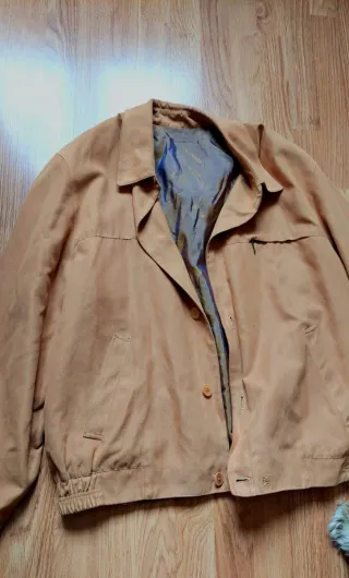 Cazadora Harrington Hombre Beige