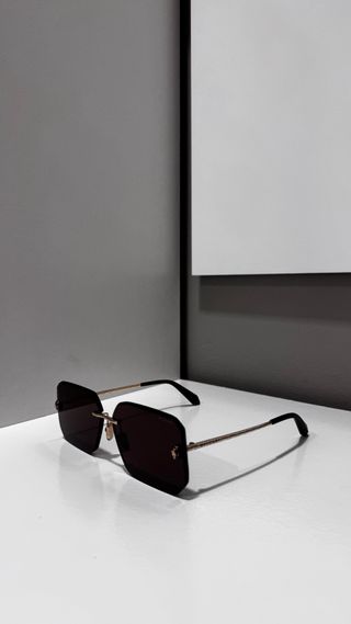 Occhiali da sole Bulgari oro e marroni