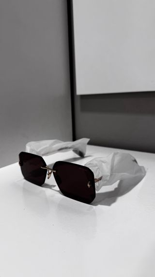 Occhiali da sole Bulgari oro e marroni