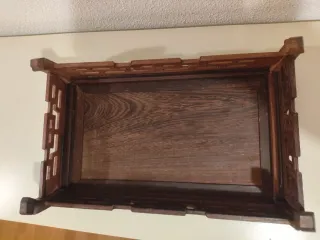 Mesa expositora bonsai 31cm madera.