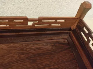 Mesa expositora bonsai 31cm madera.