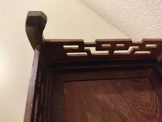 Mesa expositora bonsai 31cm madera.