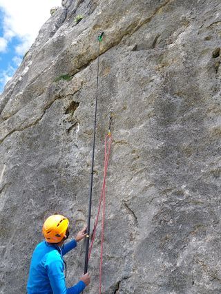 Pértiga escalada-clip stick -climbing pole
