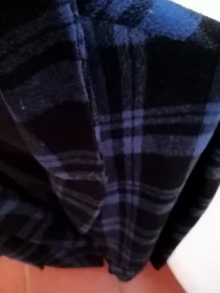 Chaqueta cuadros azul y negro