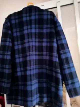 Chaqueta cuadros azul y negro