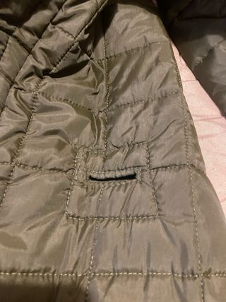 Piumino interno uomo verde militare