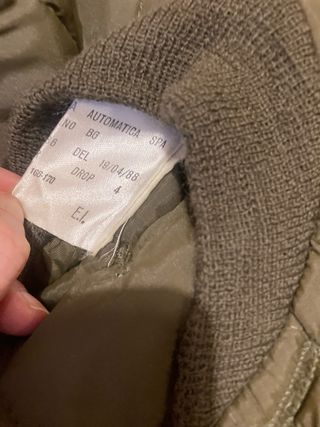 Piumino interno uomo verde militare