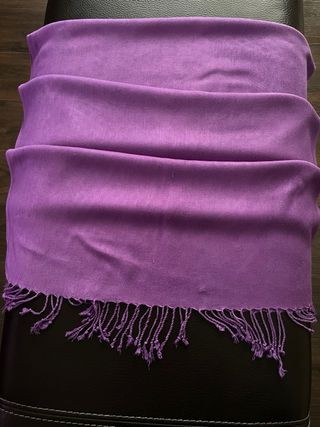 Fular Lila con Flecos