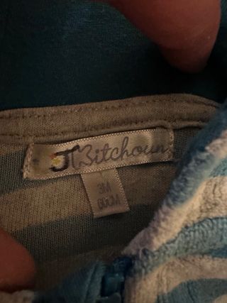 Chándal bebé 3 meses rayas y azul