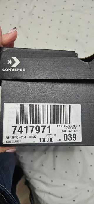 Converse All Star Mujer Beige