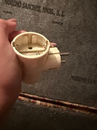 Enchufe y adaptador de corriente