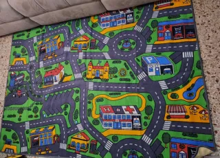 Alfombra infantil de juegos ciudad