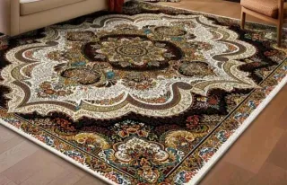 Alfombra  son 2 Terciopelo Estampado Floral